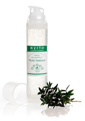 Myrto - Bio Shampoo Myrte Teebaum - Antifett Volumen Haar Conditioner / Spülung ohne Silikone