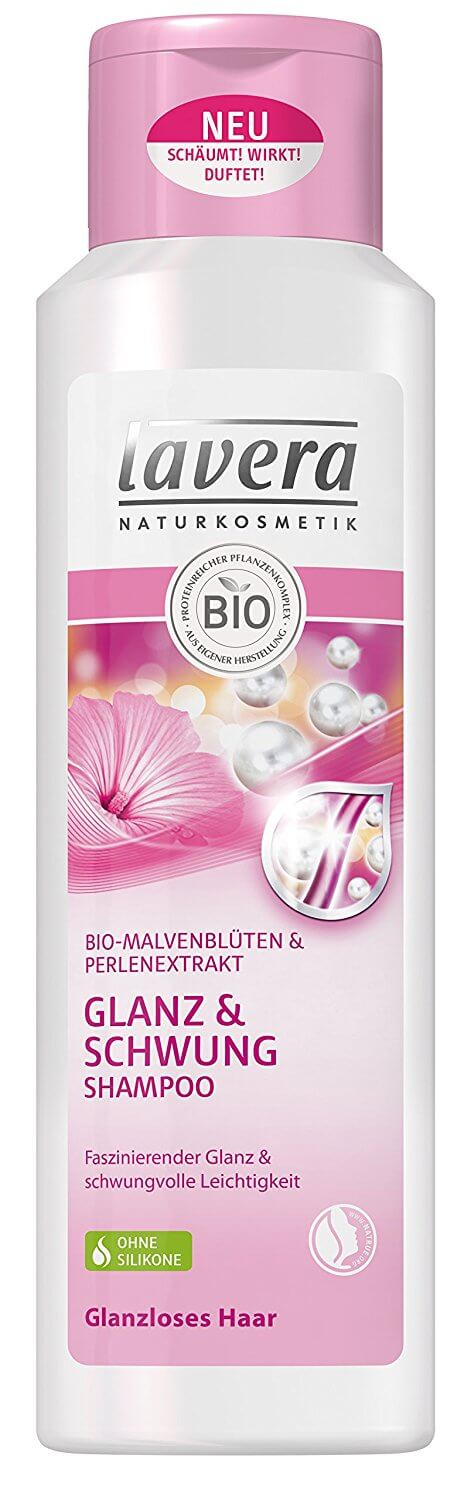 Lavera Glanz & Schwung Shampoo - Bio Malvenblüte & Perlenextrakt