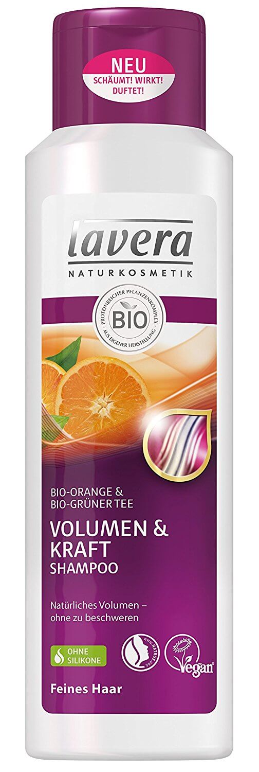 Lavera Volumen Kraft Shampoo - Bio Orangel & Bio Grüner Tee